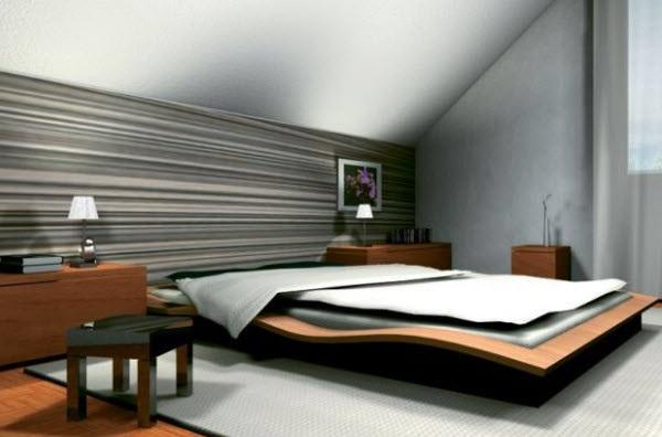 Дизайн спальни в мансарде