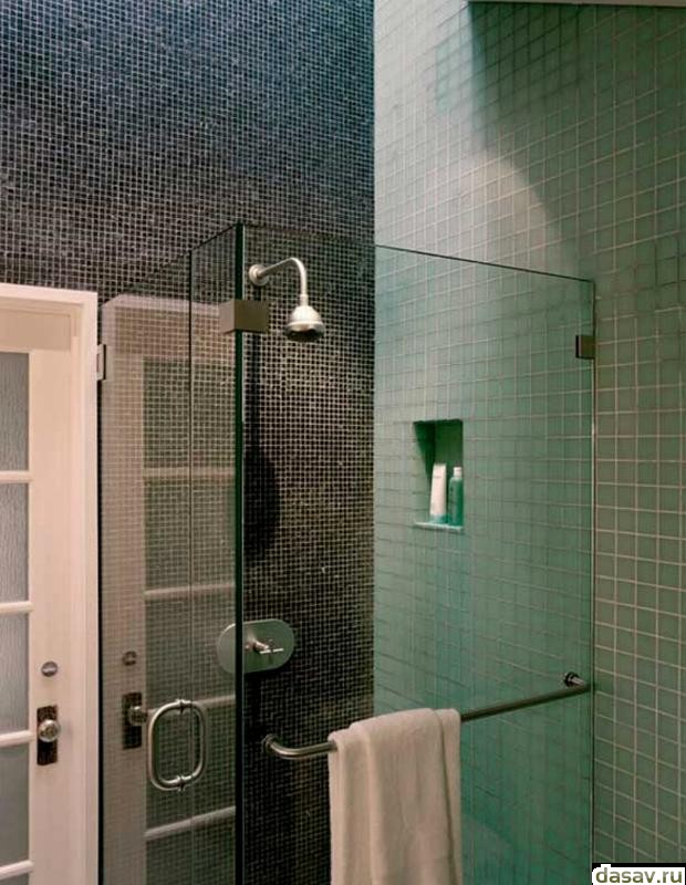 Дизайн черно-белой ванной комнаты, в результате утонченный декор